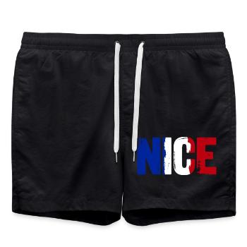 Nice France Nice - Swim Trunks - black - Front - AI Model Male 185 light (185cm)