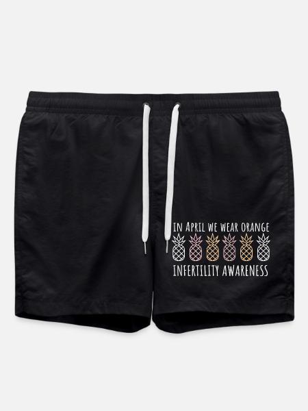 Ad aprile indossiamo la FIV arancione per la consapevolezza dell'infertilità - Costume a pantaloncino - nero