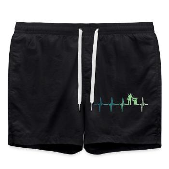 Beekeeper Beekeeper's heartbeat - Swim Trunks - black - Front - AI Model Male 185 light (185cm)