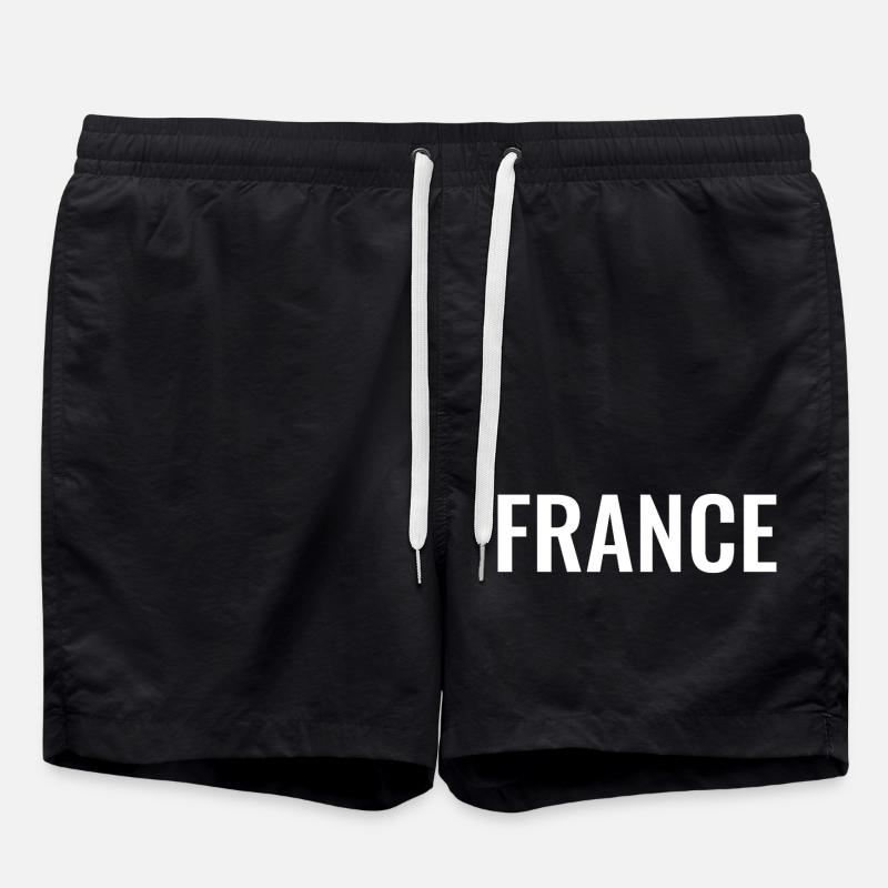 Frankreich Mot - Badeshorts - Schwarz