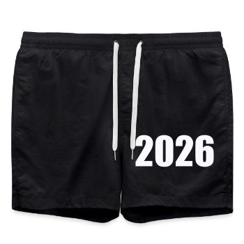 2026 - Badeshorts - Schwarz - Vorne - AI Model Male 185 light (185cm)