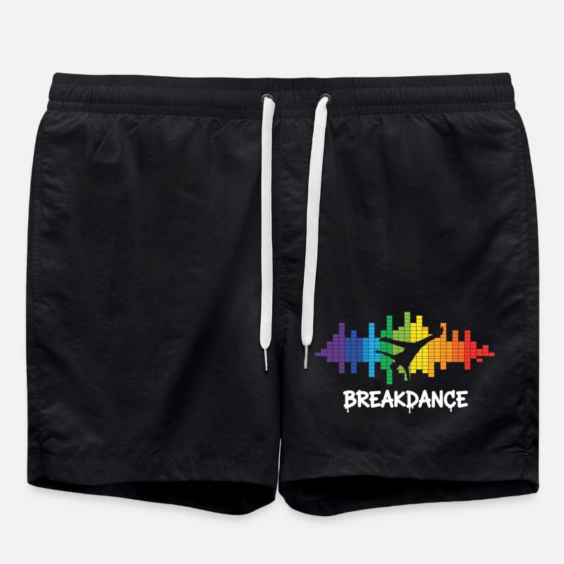Breakdance Streetstyle Hip Hop DJ Dance - Short de bain - noir