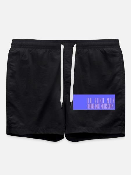 Da kann man ruhig mal klatschen - Badeshorts - Schwarz