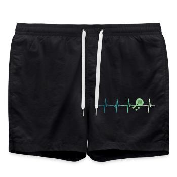 Padel Tennis Heartbeat Padel Player - Swim Trunks - black - Front - AI Model Male 185 light (185cm)