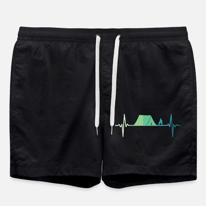 Camping Tent Heartbeat Camping Tent - Swim Trunks - black