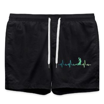Basketball battement de coeur joueur de Basketball - Short de bain - noir - Devant - AI Model Male 185 light (185cm)