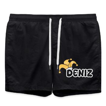 Fastnacht Deniz - Badeshorts - Schwarz - Vorne - AI Model Male 185 light (185cm)