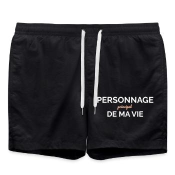 Personnage Principal — Ma Vie - Short de bain - noir - Devant - AI Model Male 185 light (185cm)