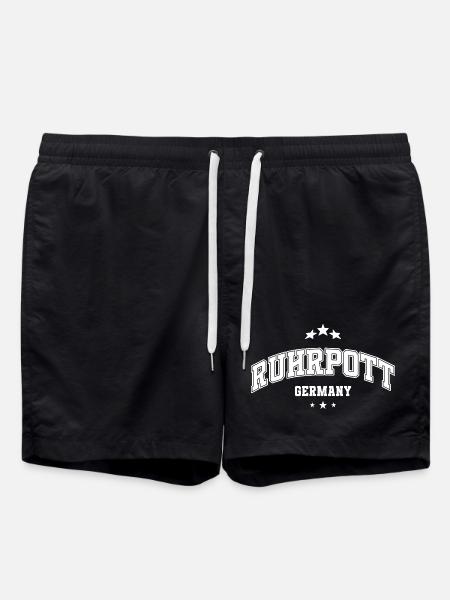 Ruhrpott Shirt for Germany Fans - Swim Trunks - black