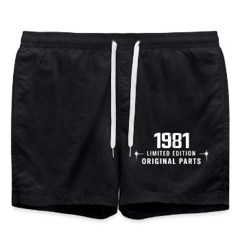 Millésime 1981 - Short de bain - noir - Devant - AI Model Male 185 light (185cm)