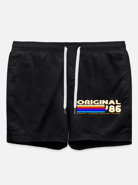 1986 - Short de bain - noir