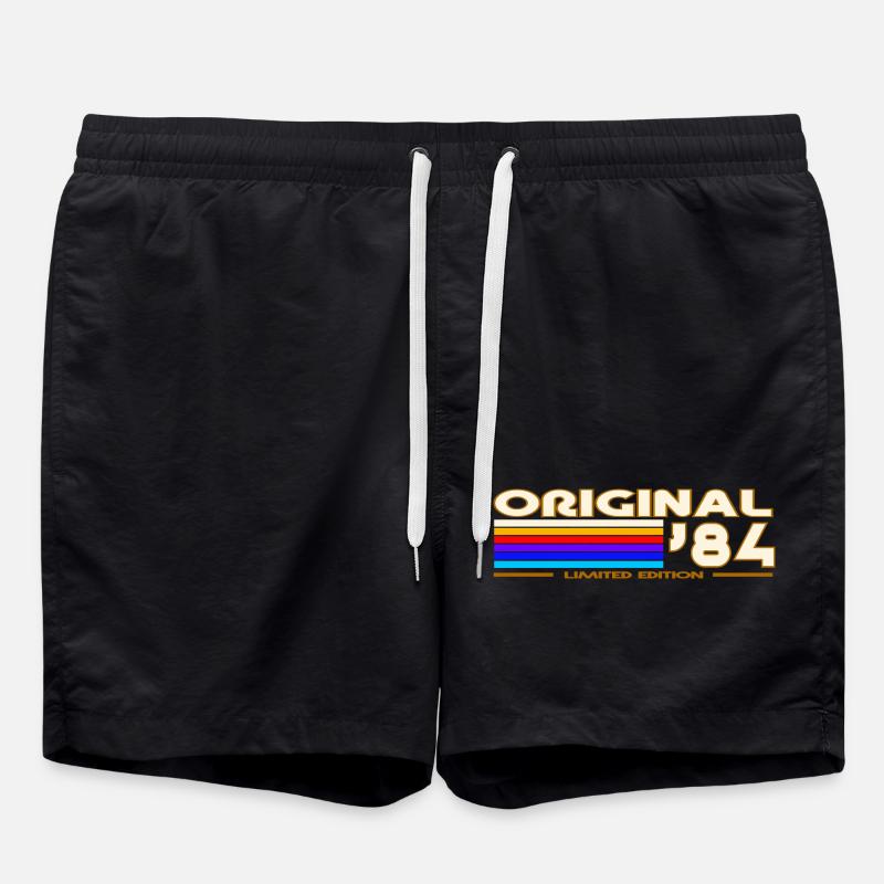 Original 84 Retro Rainbow - Swim Trunks - black
