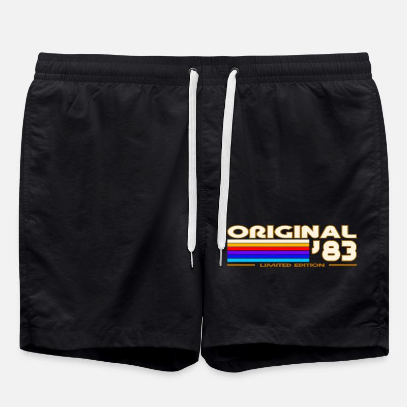 Originales 83 Rainbow Retro-Logo - Badeshorts - Schwarz