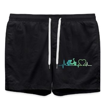 Heartbeat Scooter Motor Scooter - Swim Trunks - black - Front - AI Model Male 185 light (185cm)