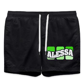 Cadeau pour Alessa - Short de bain - noir - Devant - AI Model Male 185 light (185cm)