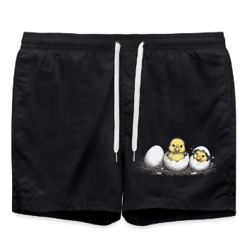 Caneton - Short de bain - noir - Devant - AI Model Male 185 light (185cm)