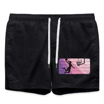 Basket-ball féminin - Short de bain - noir - Devant - AI Model Male 185 light (185cm)