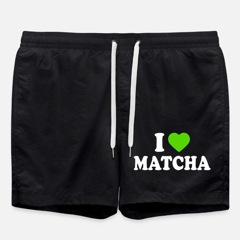 J’adore le Matcha - Short de bain - noir