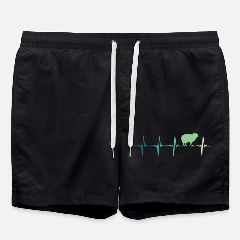 Schafsherzschlag Schaf, Schaf, Schaf - Badeshorts - Schwarz