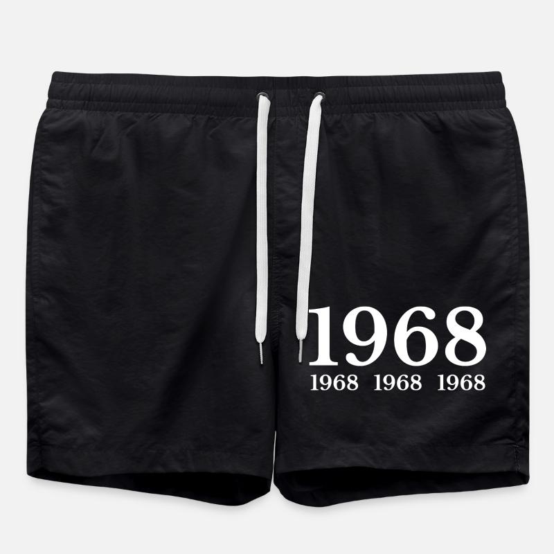 1968 - Short de bain - noir