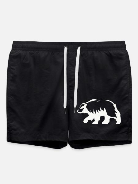 Silhouette d’ours - Short de bain - noir