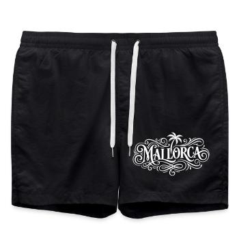 Lettrage de Majorque - Short de bain - noir - Devant - AI Model Male 185 light (185cm)