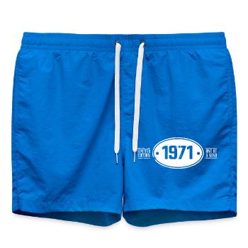 1971 Birthday 1971 - Swim Trunks - cobalt blue - Front