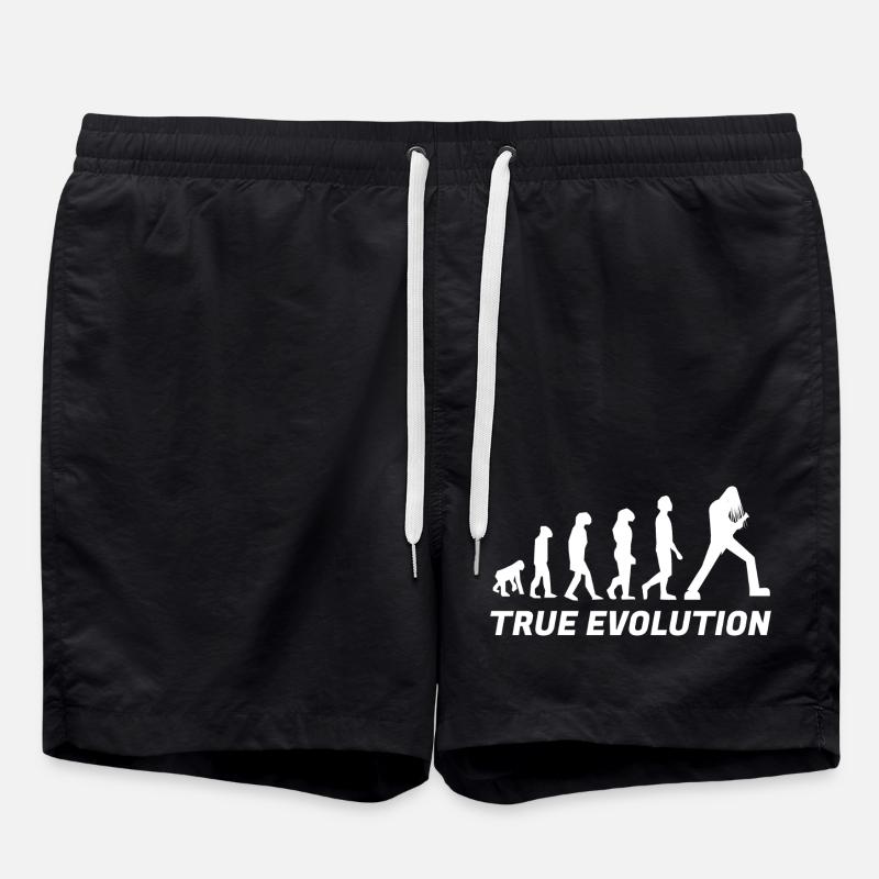 True Evolution Metal – Weiß - Badeshorts - Schwarz