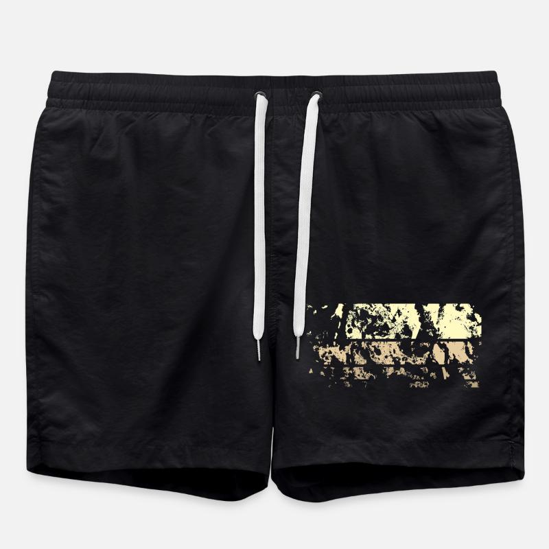 HIntergrund Abstrakt - Badeshorts - Schwarz