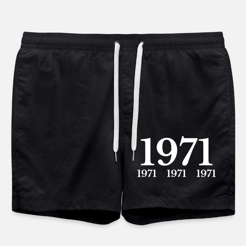 1971 - Badeshorts - Schwarz