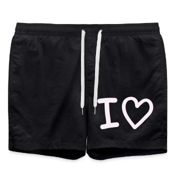 i_love - Short de bain - noir - Devant - AI Model Male 185 light (185cm)