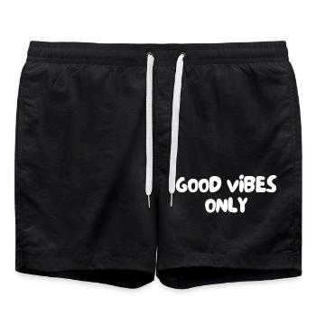 good energy - Swim Trunks - black - Front - AI Model Male 185 light (185cm)