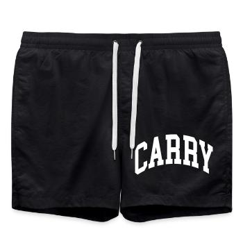 Porter - Short de bain - noir - Devant - AI Model Male 185 light (185cm)