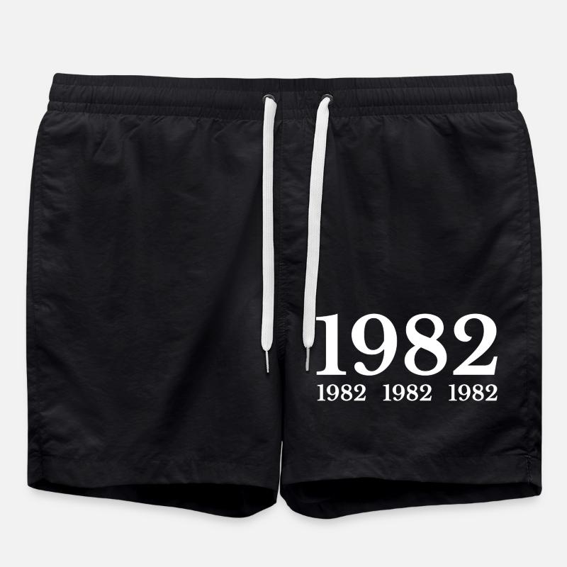 1982 - Badeshorts - Schwarz