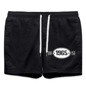 1965 Birthday 1965 - Swim Trunks - black - Front - AI Model Male 185 light (185cm)