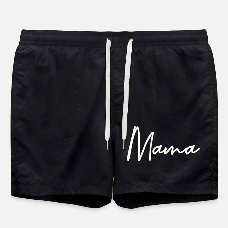 Mama - Badeshorts - Schwarz
