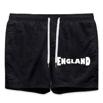 England - Swim Trunks - black - Front - AI Model Male 185 light (185cm)