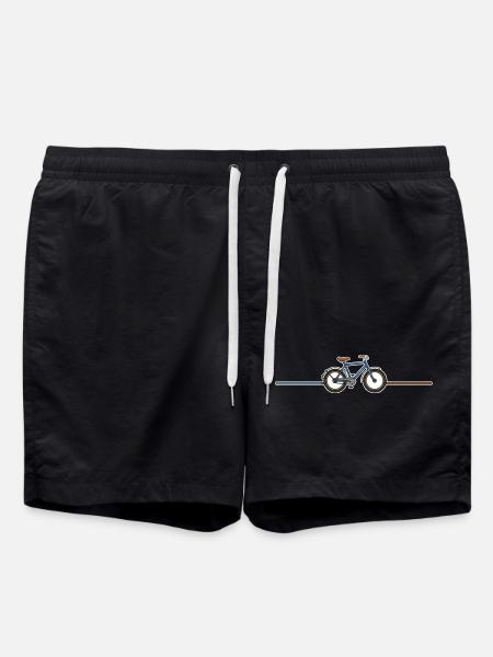 Retro Bike - Swim Trunks - black