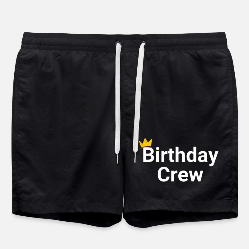 Birthday Crew - Swim Trunks - black