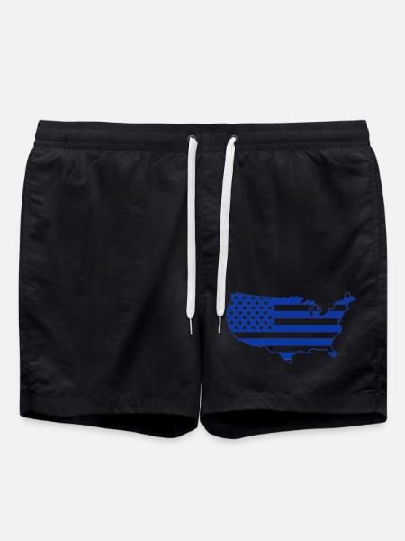 Use Map - Swim Trunks - black