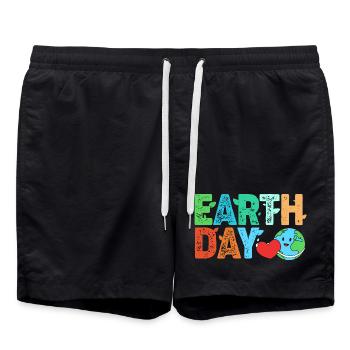 Archäologie Geologie - Badeshorts - Schwarz - Vorne - AI Model Male 185 light (185cm)