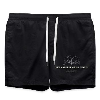 Kapitelnacht Schlafenszeit - Badeshorts - Schwarz - Vorne - AI Model Male 185 light (185cm)