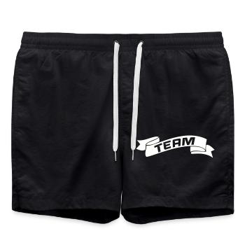 team- - Badeshorts - Schwarz - Vorne - AI Model Male 185 light (185cm)