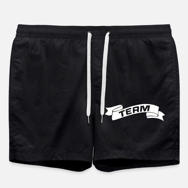 team- - Badeshorts - Schwarz