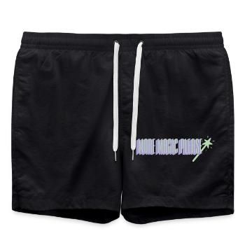 More Magic Please Wand Art - Swim Trunks - black - Front - AI Model Male 185 light (185cm)