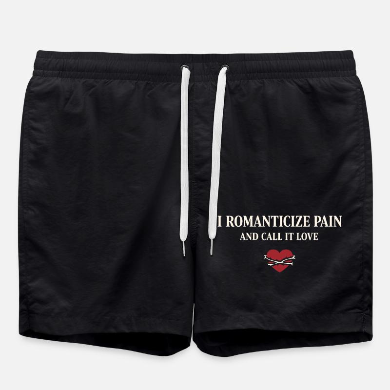 Romance romantique vampirique gothique sombre - Short de bain - noir