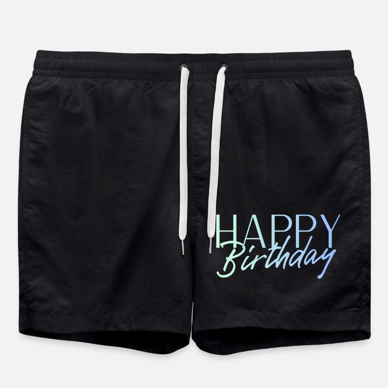Bon anniversaire - Short de bain - noir