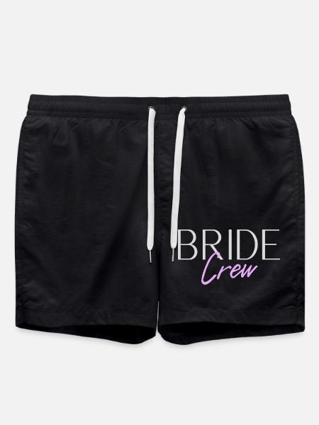 Bride Crew - Swim Trunks - black