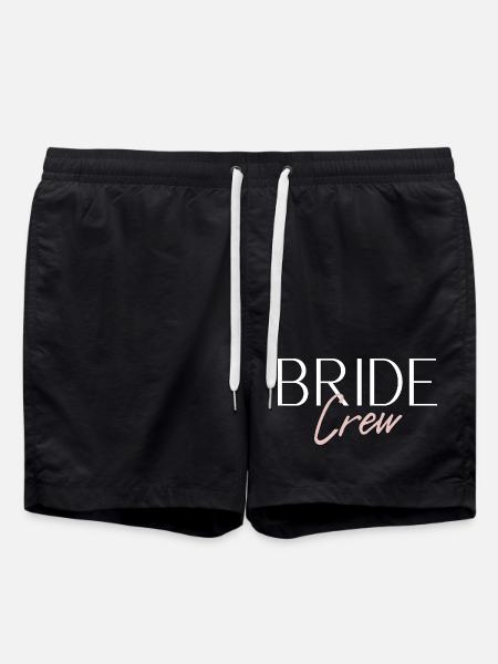 Bride Crew - Swim Trunks - black