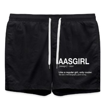 Analyse de spectrométrie d’absorption atomique AAS Girl - Short de bain - noir - Devant - AI Model Male 185 light (185cm)